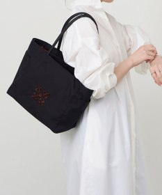 russet 【モノグラム刺繍】コーデュラナイロントートバッグ（CE-1776）