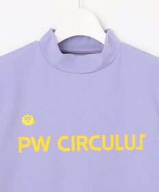 PW CIRCULUS 【WOMEN】【ストレッチ / UVケア】ロゴ モックネック シャツ ゴルフウェア レディース