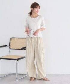 earth music&ecology チェーンリブラメカットソー