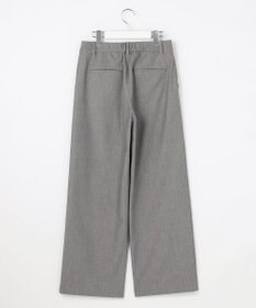 J.PRESS LADIES S シャンブレー2wayストレッチ ワイド ストレート パンツ