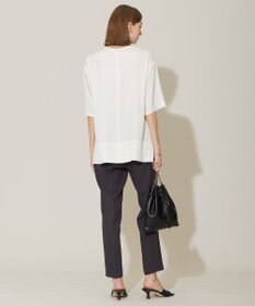 ICB 【洗える】 キュプラフィブリルツイル Tブラウス