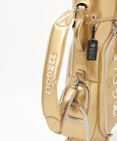23区GOLF 【UNISEX】エレガントエナメルキャディバッグ　キャスター付きで移動もラクチン