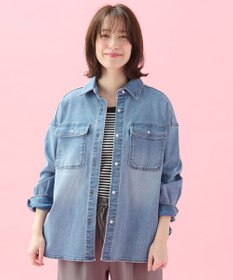 ANY 【洗濯機可/ストレッチ】デニムシャツ