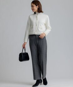 組曲 S 2WAYウォームストレッチ ストレートチェックパンツ