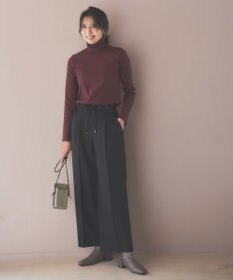 ANY 【洗濯機可】ソフトタッチリブタートルネック