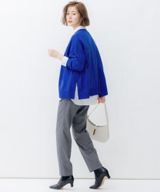 23区 【WEB限定カラーあり/洗える】ウーステッドウール ビッグシルエット ニット