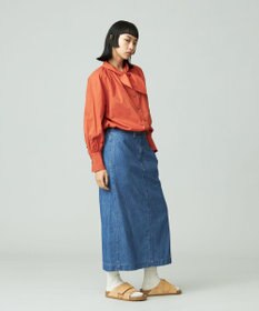 J.PRESS YORK STREET 【WOMEN】コットンボータイ ブラウス