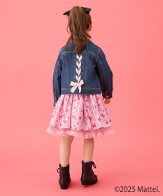 ANY KIDS 【Barbie(TM)】リボン デニムジャケット