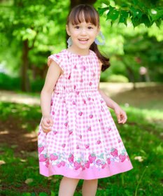 ANY KIDS 総柄 サマーワンピース