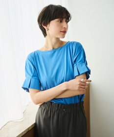 #Newans 【乾燥機可能/接触冷感】タックスリーブカットソー