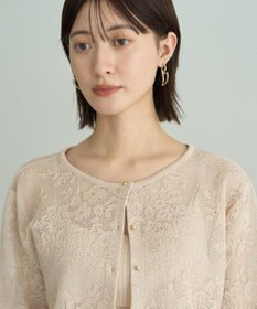YECCA VECCA 【2点SET】インナーセットレース柄カーディガン