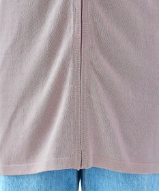 Tiaclasse 【洗える】UVケア機能付きサマーニットロングジップパーカー