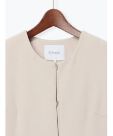 Te chichi 【セレモニーアイテム】サイドプリーツペプラムジレ（セットアップ可）