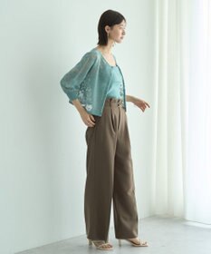 YECCA VECCA 【2点SET】インナーセットレース柄カーディガン