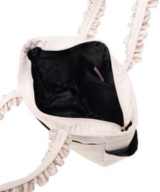 Maison de FLEUR 撥水加工フリルハンドルトートバッグ