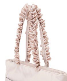 Maison de FLEUR 撥水加工フリルハンドルトートバッグ