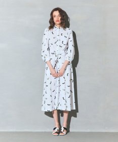 GRACE CONTINENTAL ヒールプリントシャツドレス