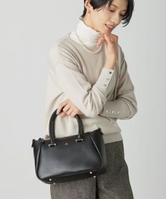 J.PRESS LADIES 【WEB限定カラーあり・2way】curve ボストン バッグ ブラック系