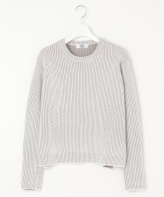 J.PRESS LADIES L 【WEB限定カラーあり・洗える】CLEAR COTTON BLEND サイドスリット ニット