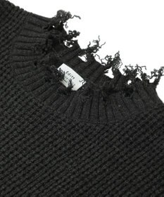 YECCA VECCA ダメージルーズニット