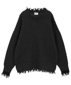 YECCA VECCA ダメージルーズニット