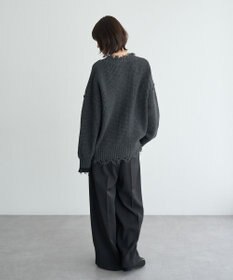 YECCA VECCA ダメージルーズニット