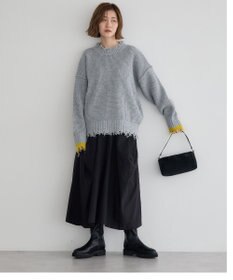 YECCA VECCA ダメージルーズニット