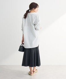 Green Parks イージーケアストライプシャツ