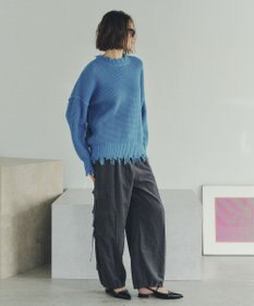 YECCA VECCA ダメージルーズニット