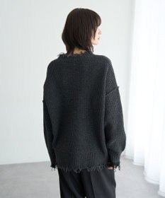 YECCA VECCA ダメージルーズニット