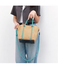 UNBILLION カシュカシュ cachecache / コーティングキャンバスロープハンドルトート