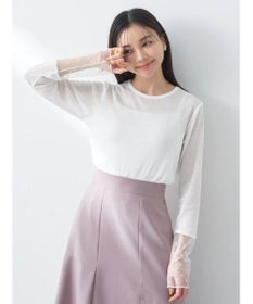 earth music&ecology チュールビジュープルオーバー