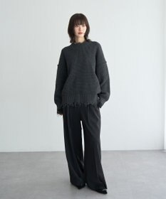 YECCA VECCA ダメージルーズニット