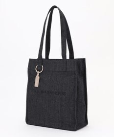 LA BAGAGERIE チャーム付きデニムバッグ Mサイズ