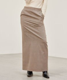 BEIGE， MER / グレンチェックスカート