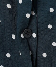 自由区 【WEB&一部店舗限定・サラリ触感】コットンサッカープリント シャツ