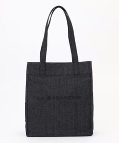 LA BAGAGERIE チャーム付きデニムバッグ Mサイズ