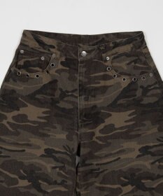 WEGO 【ユニセックス着用ITEM】ハトメバッククロスモチーフパンツ