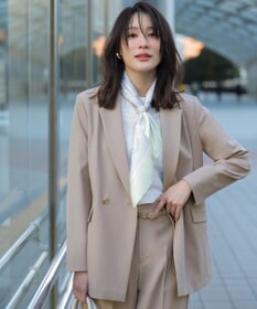 ANY SIS スマートビューティストレッチテーラード ジャケット グレージュ