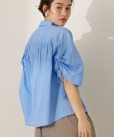 AMERICAN HOLIC 接触冷感ギャザーリボンスリーブ半袖シャツ