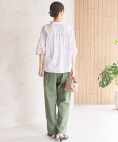 AMERICAN HOLIC 接触冷感ギャザーリボンスリーブ半袖シャツ