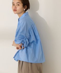 AMERICAN HOLIC 接触冷感ギャザーリボンスリーブ半袖シャツ