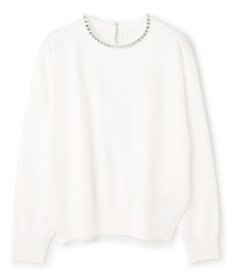 UNFILO L ネックビジュー ニット