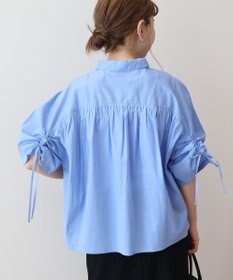 AMERICAN HOLIC 接触冷感ギャザーリボンスリーブ半袖シャツ