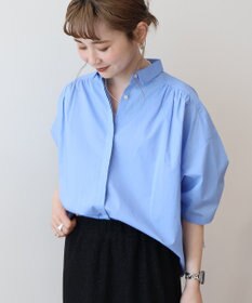 AMERICAN HOLIC 接触冷感ギャザーリボンスリーブ半袖シャツ