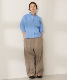 AMERICAN HOLIC 接触冷感ギャザーリボンスリーブ半袖シャツ