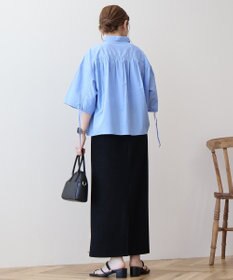 AMERICAN HOLIC 接触冷感ギャザーリボンスリーブ半袖シャツ