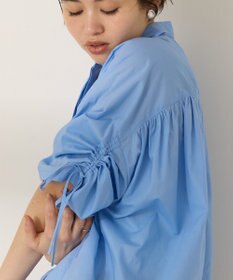 AMERICAN HOLIC 接触冷感ギャザーリボンスリーブ半袖シャツ