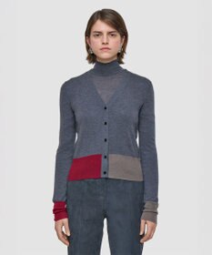 JOSEPH 【洗える】キャッシュエアー オーバーレイ　カーディガン