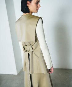 GRACE CONTINENTAL セーラーカラーサテンベスト